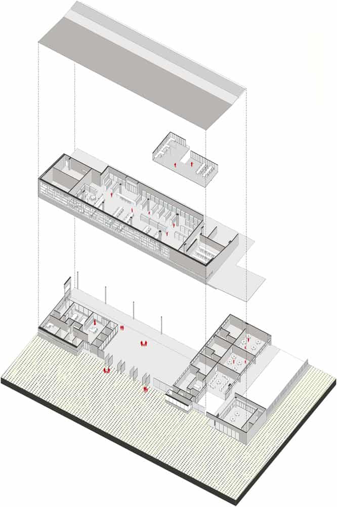 Planta isométrica. FP oficina de arquitetura +Camilo Foronda