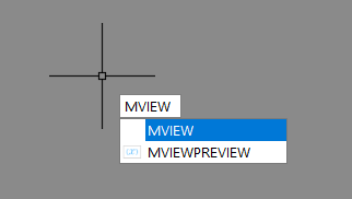 Comando MView para criar viewport