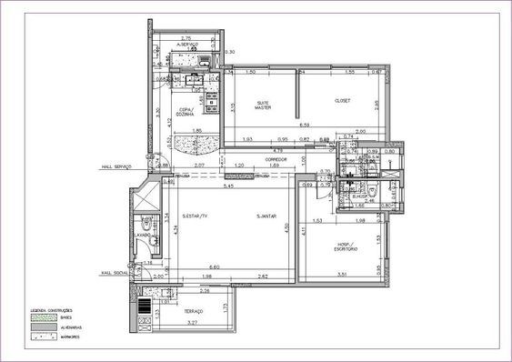 Exemplo de desenho técnico da Planta Baixa