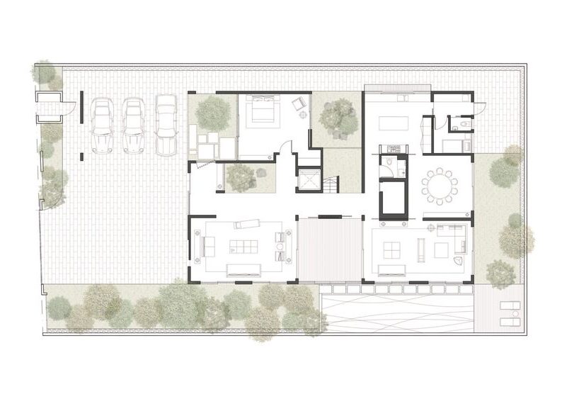Planta baixa de arquitetura Planta baixa de arquitetura