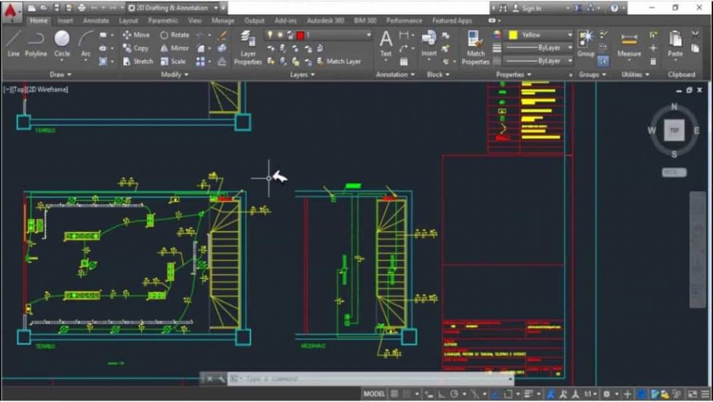 Projeto elétrico no Autocad