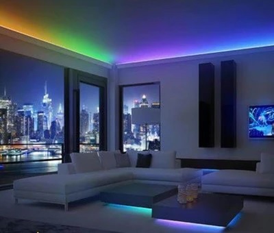 Fita de LED em diferentes cores