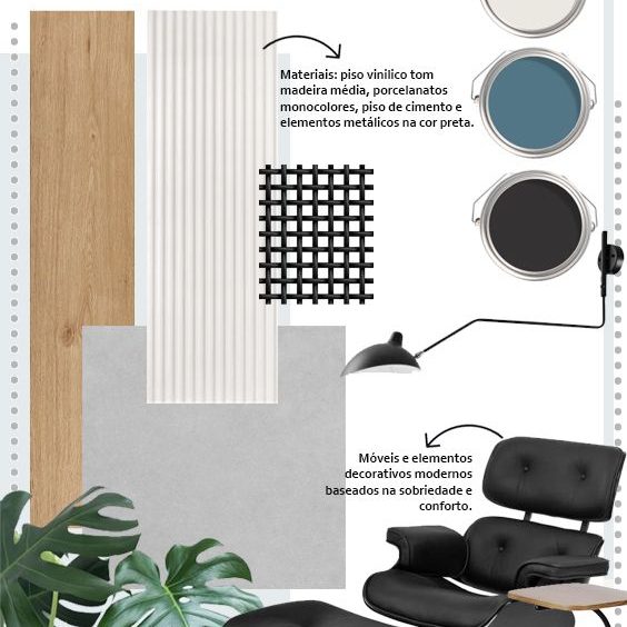 Moodboard de arquitetura Moodboard de arquitetura