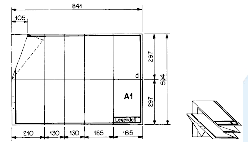 folha A1 dobrada