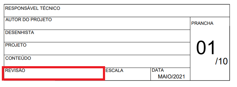 carimbo de arquitetura: revisão