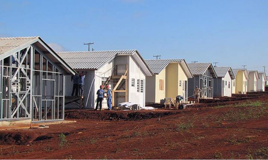 Exemplo de arquitetura modular na tipologia habitação de interesse social.