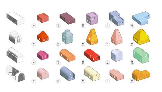 Diagrama de arquitetura mostrando diferentes tipologias.