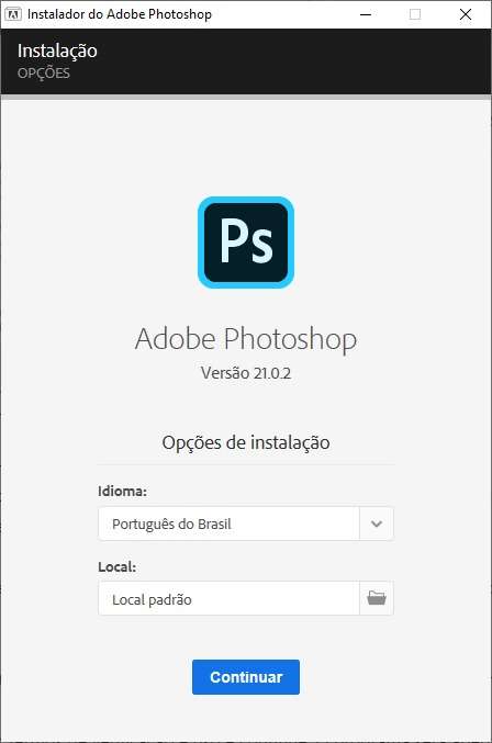 Adobe Photoshop: Opções de Instalação