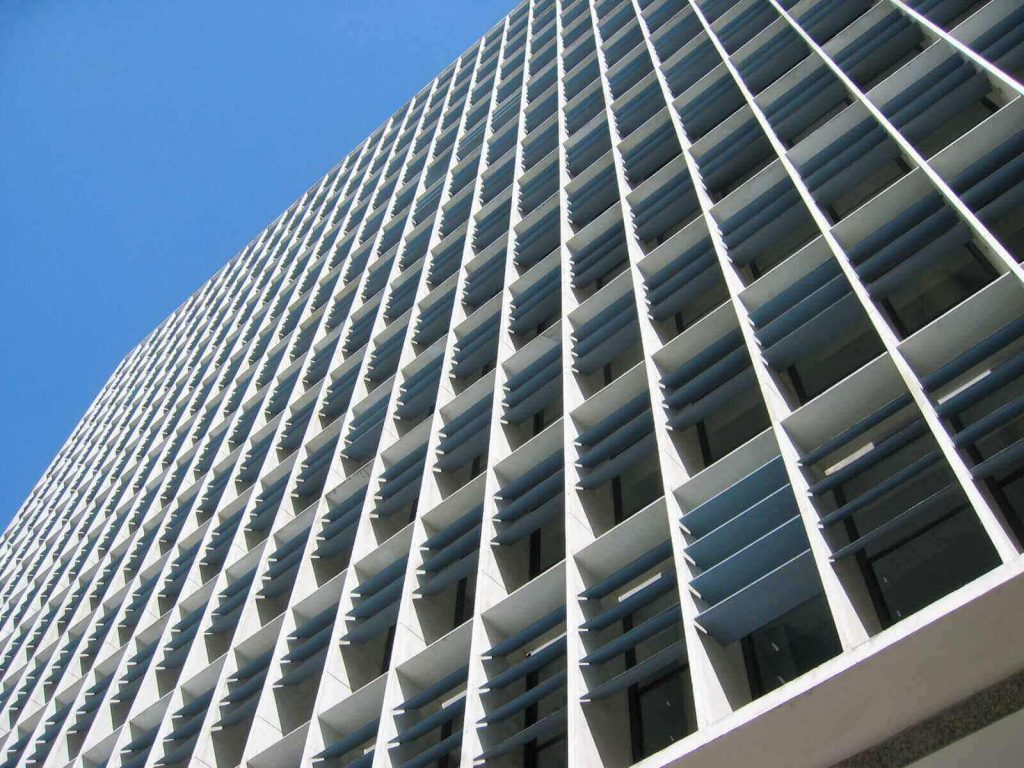 fachada do Edifício do Ministério da Educação e Saúde