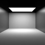 Imagem de um Rectangle Light, o qual é um Iluminação Vray