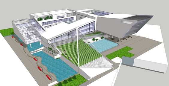 Perspectivia do Projeto. uma forma de apresentação exitente para ser utilizada e posteriormente, Criar Cena no SketchUp