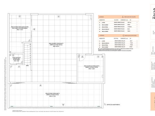 Projeto de interiores: paginação de piso Projeto de interiores: paginação de piso