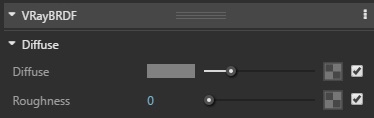 Diffuse, elemento de configuração dos Materiais no Vray
