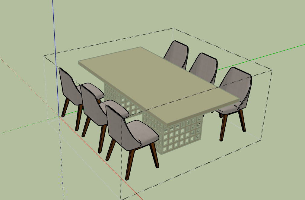 Edição de grupo no Sketchup