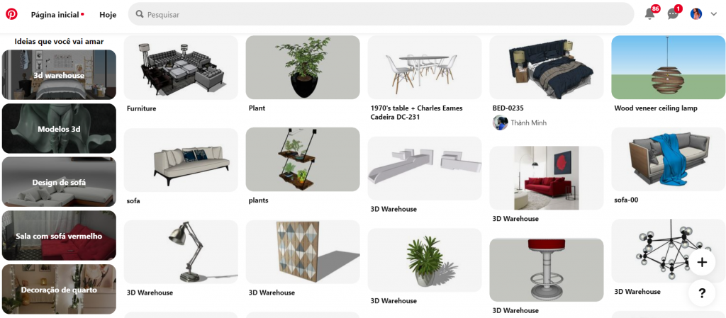 Buscar Bloco para Sketchup no Pinterest