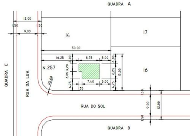 Planta de Situação - Anteprojeto Arquitetura