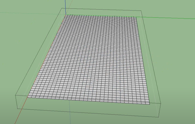 Malha Geométrica, realizado com a Caixa de Areia Sketchup
