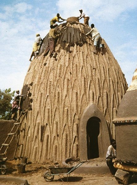 Mousgoum arquitetura vernacular em Camarões