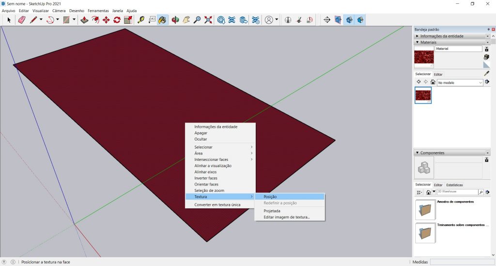 Criação própria - Dimensionamento de textura