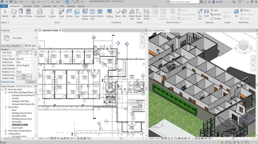 Revit - Interface | Programa compativel com o Lumion Requisitos