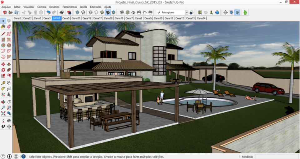 Sketchup - Interface  | Programa compativel com o Lumion Requisitos