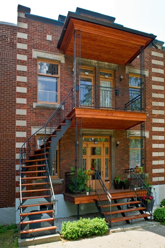 casa geminada arquitetura vernacular do Montreal