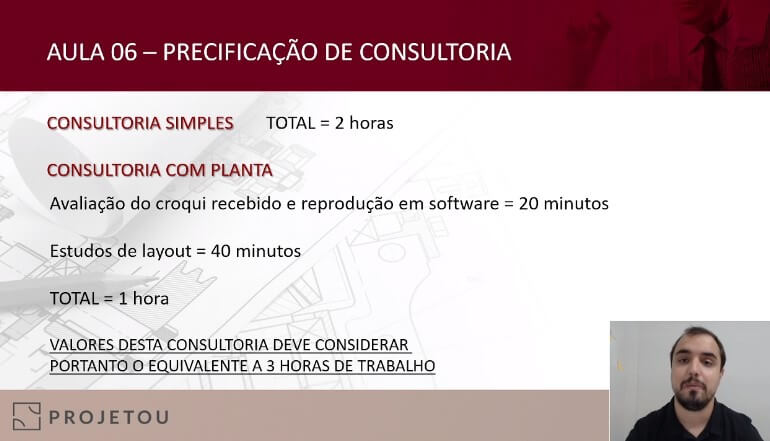 curso de consultoria de arquitetura e interiores da projetou