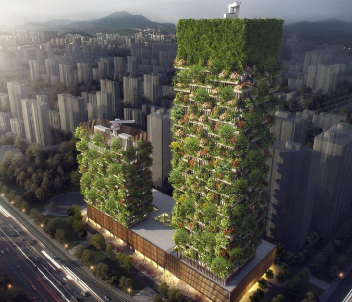 Stefano Boeri -Nanjing Towers - Arquitetura Paisagística