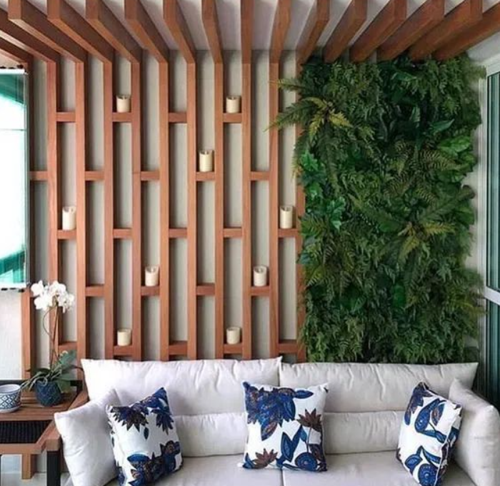 Jardim vertical em apartamento - Arquitetura Paisagística