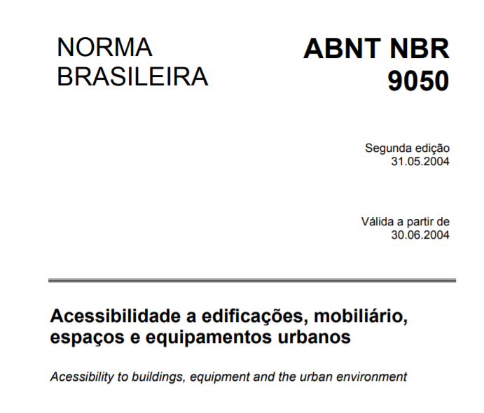 NBR 9050/24 - Principal norma de acessibilidade do país