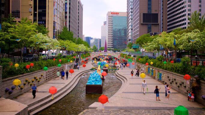  Cheonggyecheon em Seul