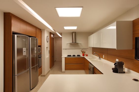 Cozinha com Iluminação Geral, um tipo de Iluminação na Arquitetura