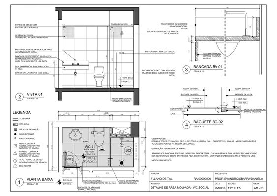 Desenho técnico de arquitetura