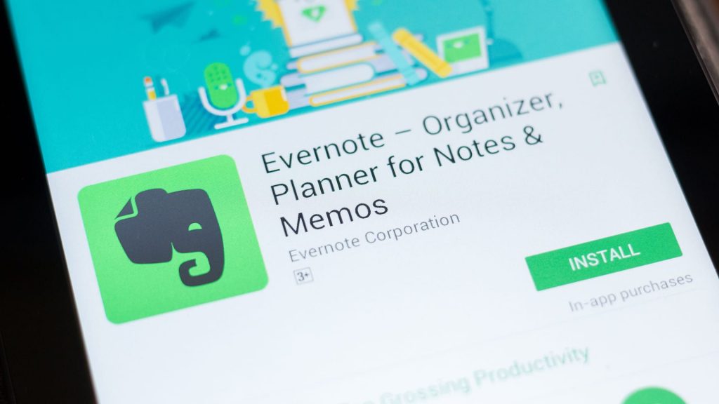 aplicativos de arquitetura evernote