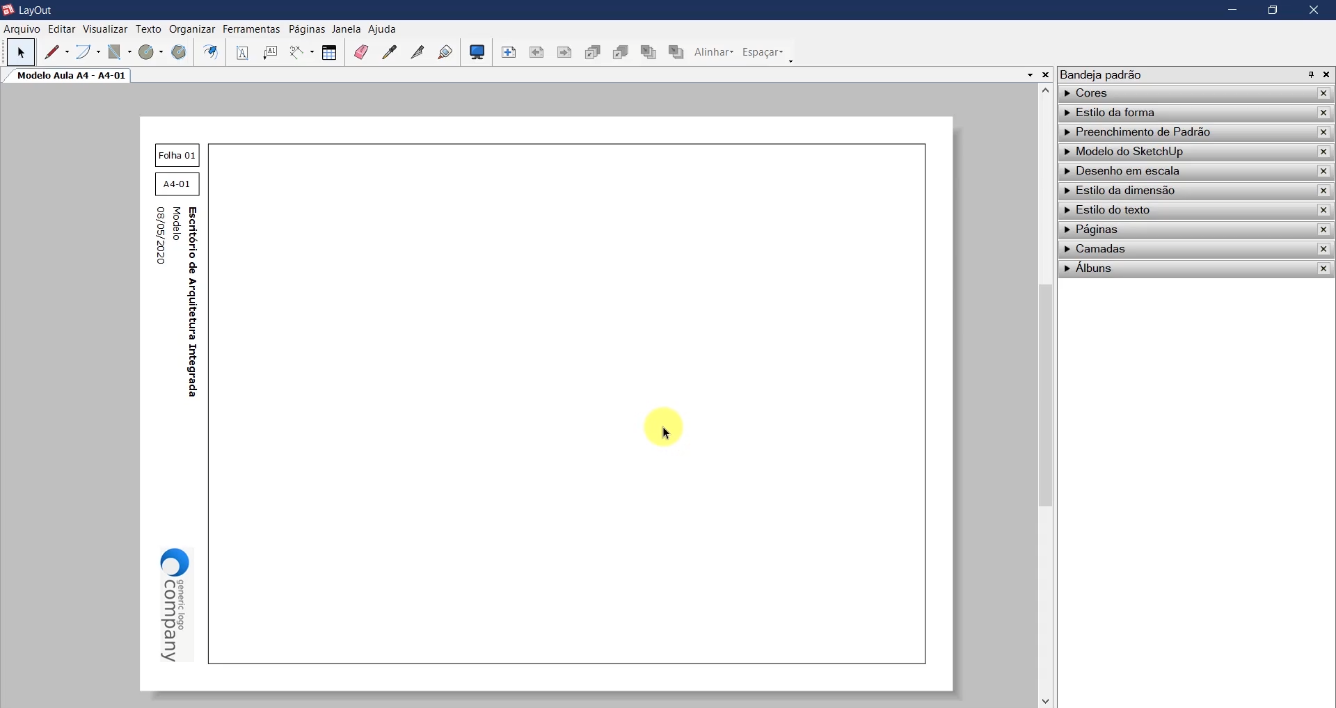 Interface do software Interface do software