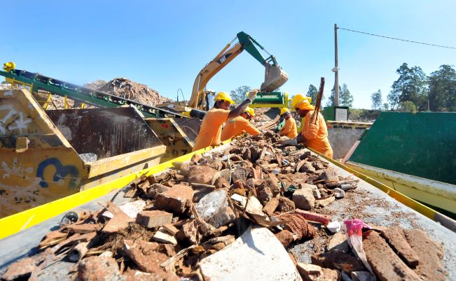 reciclagem resíduos construção civil