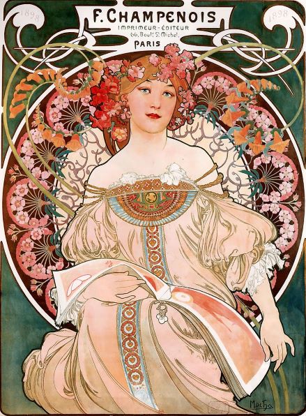 art nouveau pintura