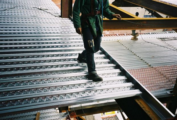steel deck montagem