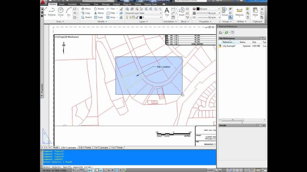 comandos autocad chspace