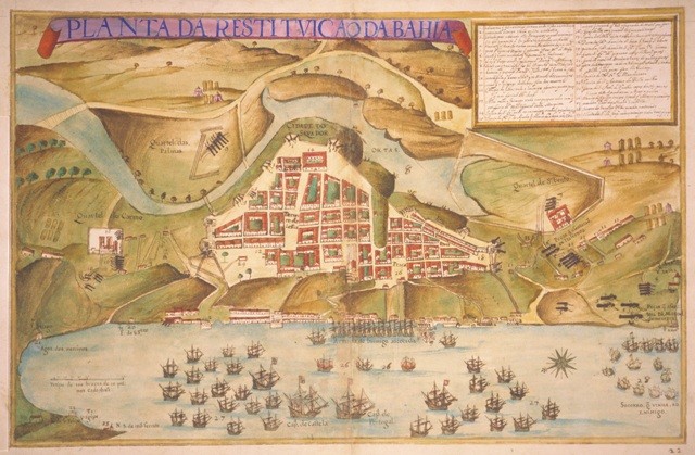 planta da cidade de Salvador 1549 cidades planejadas no Brasil