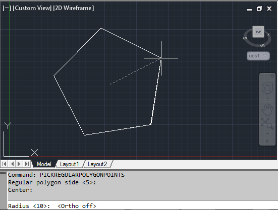 polygon autocad