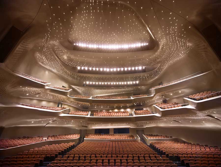 Auditório principal da Guangzhou Opera House 