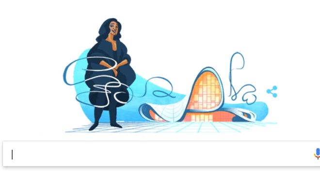 zaha hadid doodle