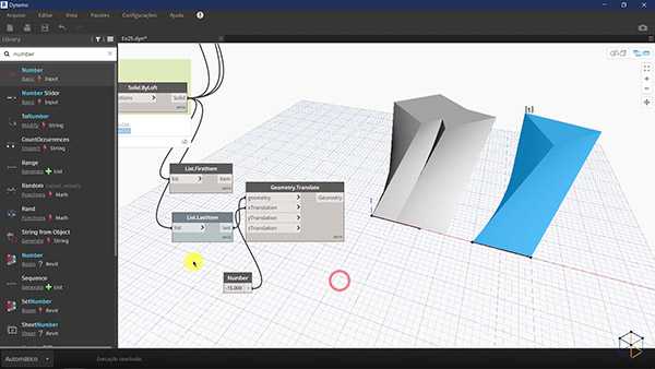 Dynamo 2.X screenshot da videoaula de dynamo para Revit