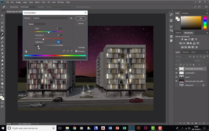 curso de photoshop para arquitetura da projetou