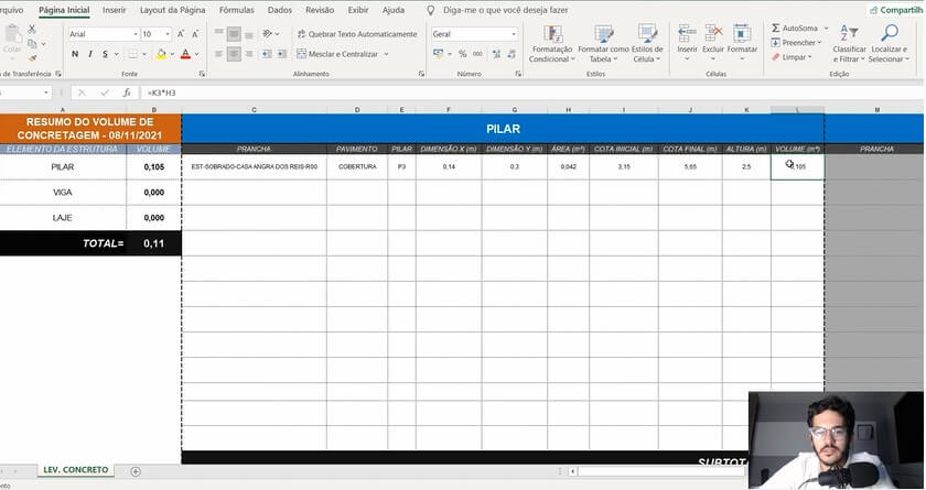 Levantamento de Quantitativos Curso Projetou