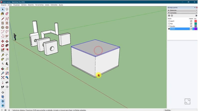 curso de sketchup da projetou